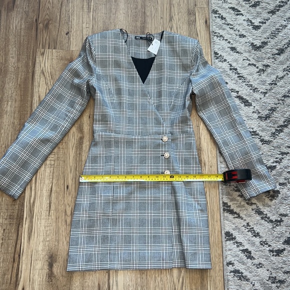 NEW! Zara Plaid Blazer Dress - Picture 11 of 13